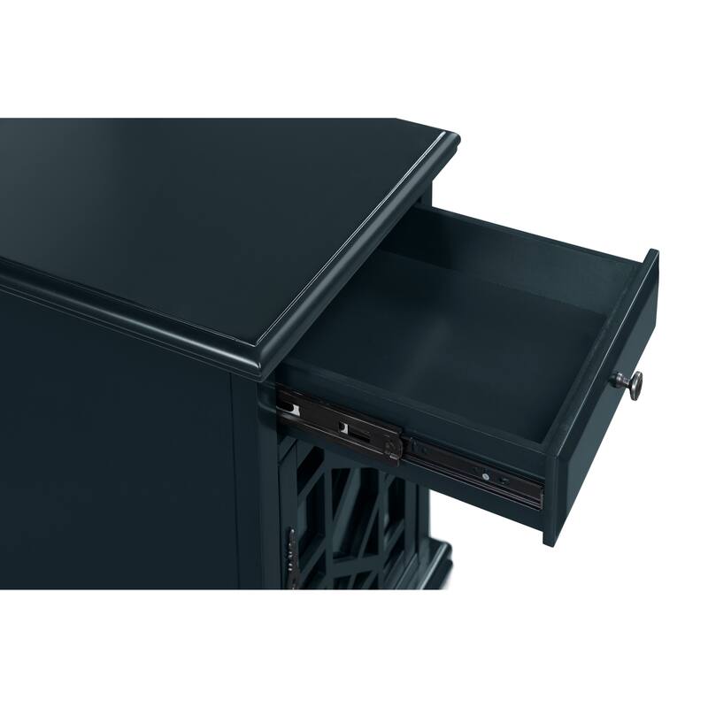 Elegant Chairside Table with Power by Martin Svensson Home