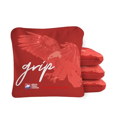 Grip N' Glide Red Dual Sided Cornhole Bags