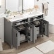 preview thumbnail 19 of 20, GDFStudio - Nova Bathroom Vanity Cabinet with Single Ceramic Sink, Soft-close Doors & Adjustable shelf