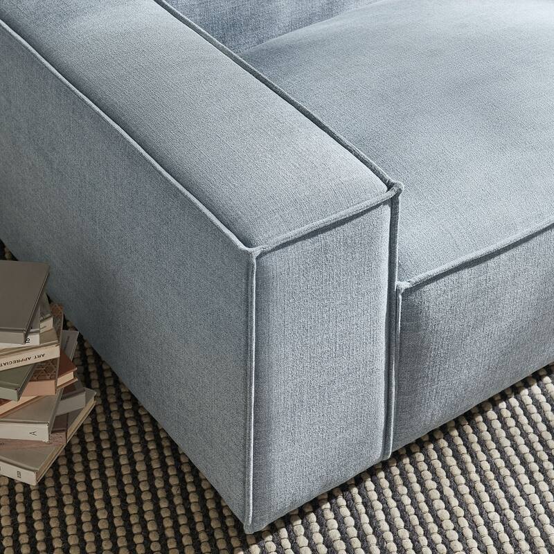 Restore Performance Fabric Upholstered Left-Facing Modular Lounge Chair