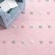 preview thumbnail 30 of 40, SAFAVIEH Kids Karan Polka Dot Wool Rug