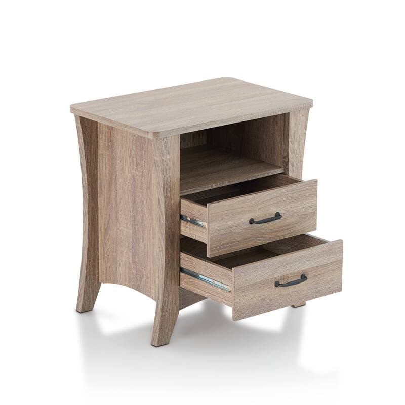 Charming Rustic Accent Table with Versatile Storage Options