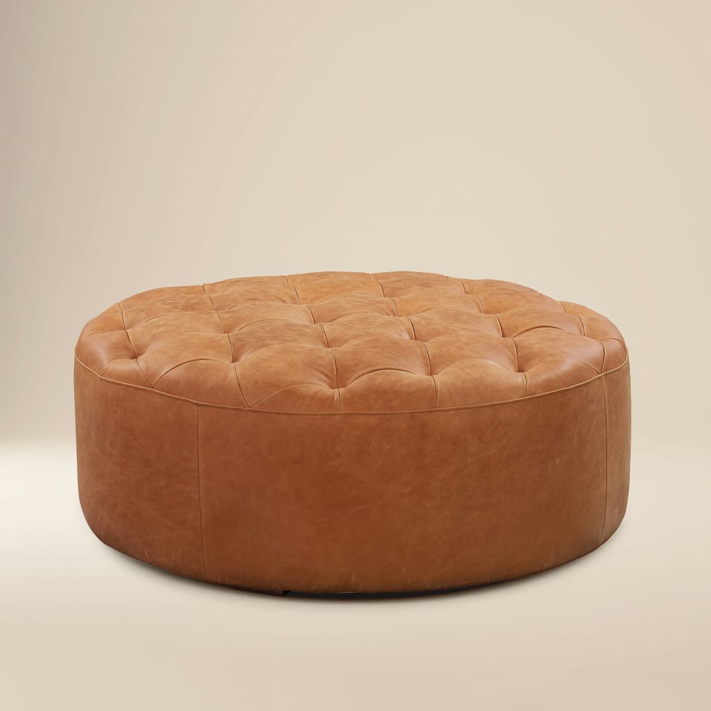 Poly & Bark Ascot Ottoman - Full Grain Genuine Italian Leather