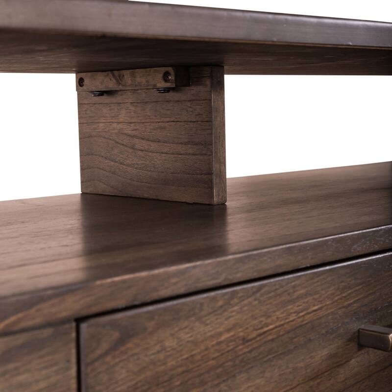 Jamestown Tobacco Brown Sofa Console Table 48 Inches