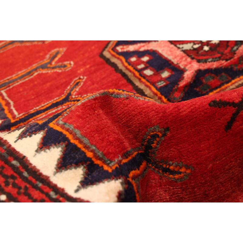 ECARPETGALLERY Hand-knotted Andelz Red Wool Rug - 3'10 x 6'3