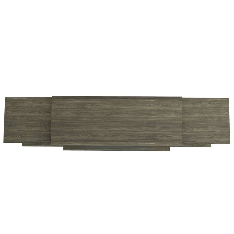 Farmhouse TV Stand with Fireplace - 70" Width -Fits up to 70" TV - 71"W x 30"H x 15.5"D