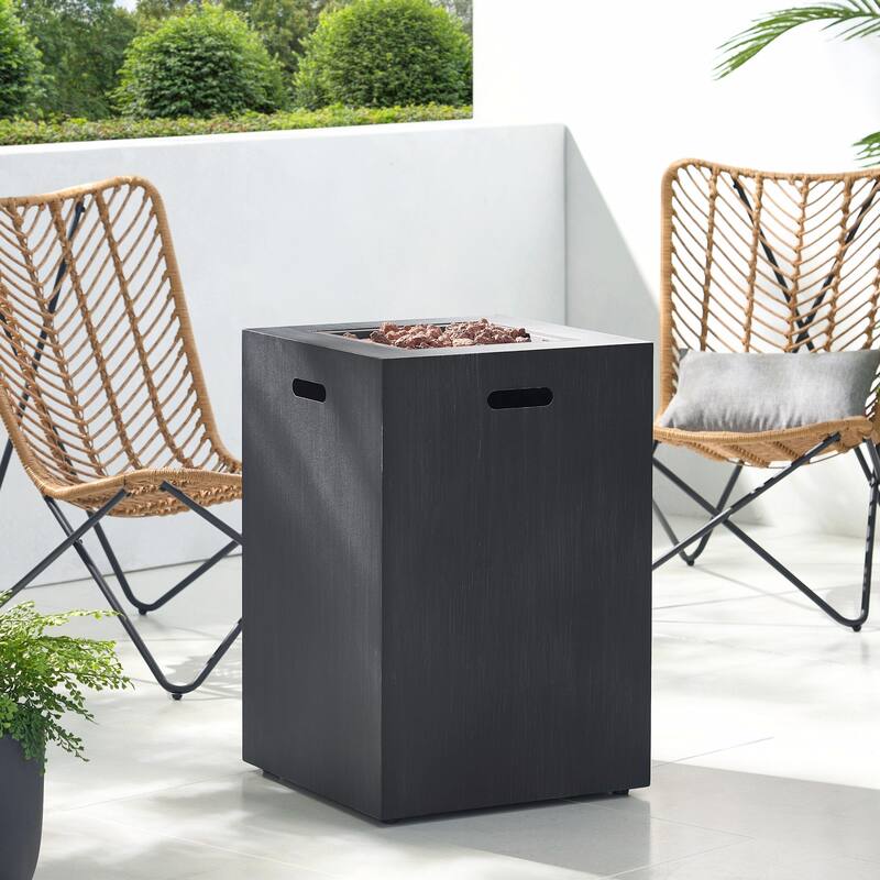 19.5" Outdoor Propane Fire Pit, 30,000 BTU, Tank Inside