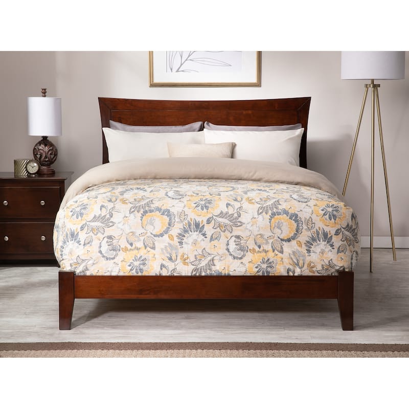 Metro Full Foundation Bed Frame in Walnut