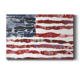 Patriotic Collage Flag II Premium Gallery Wrapped Canvas - Ready to Hang