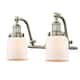 Option Satin Brushed Nickel / Matte White Cased