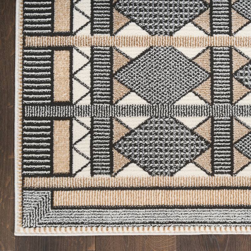 Nourison Nordic Indoor only Geometric Area Rug