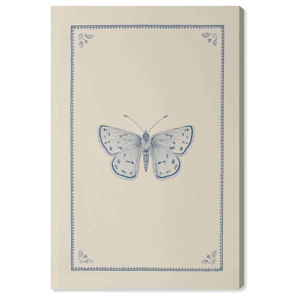 Blue Butterfly II Canvas by Art Remedy, Gallery Wrapped