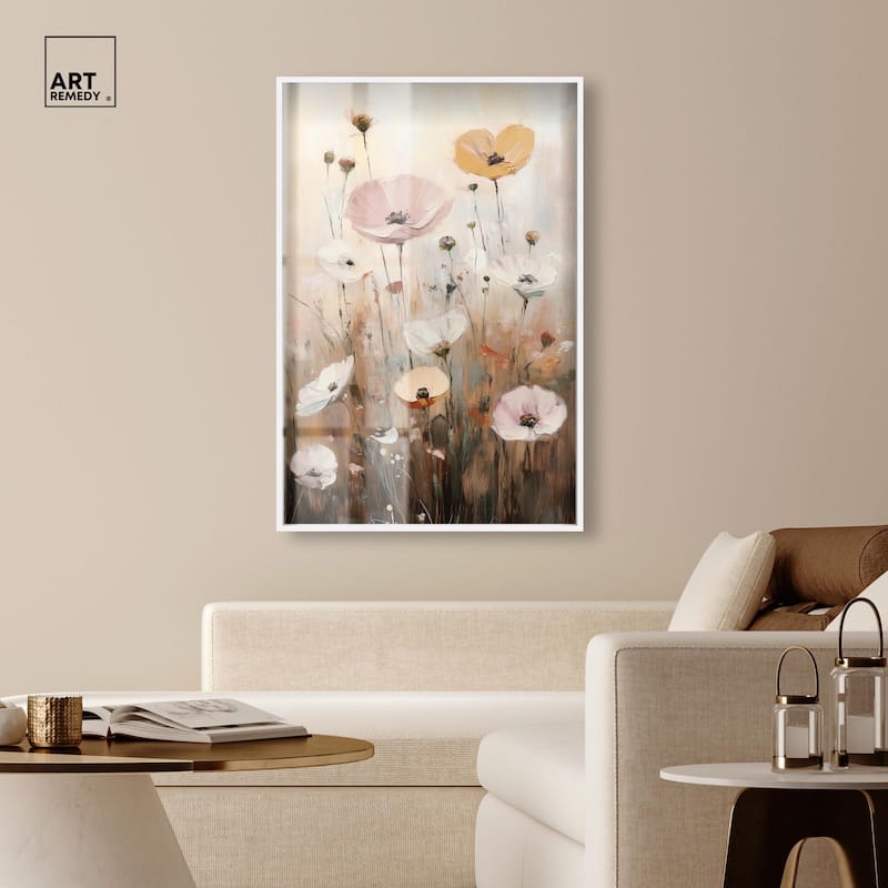 Delicate Flowers in Bloom Shadowbox by Art Remedy