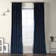 Exclusive Fabrics Heritage Plush Velvet Sing Curtain (1 Panel) - 50 X 96 - Eternal Blue