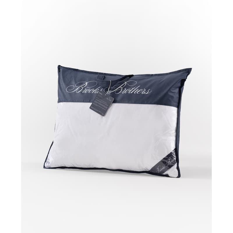 Brooks Brothers Goose Down / Feather Pillow - White