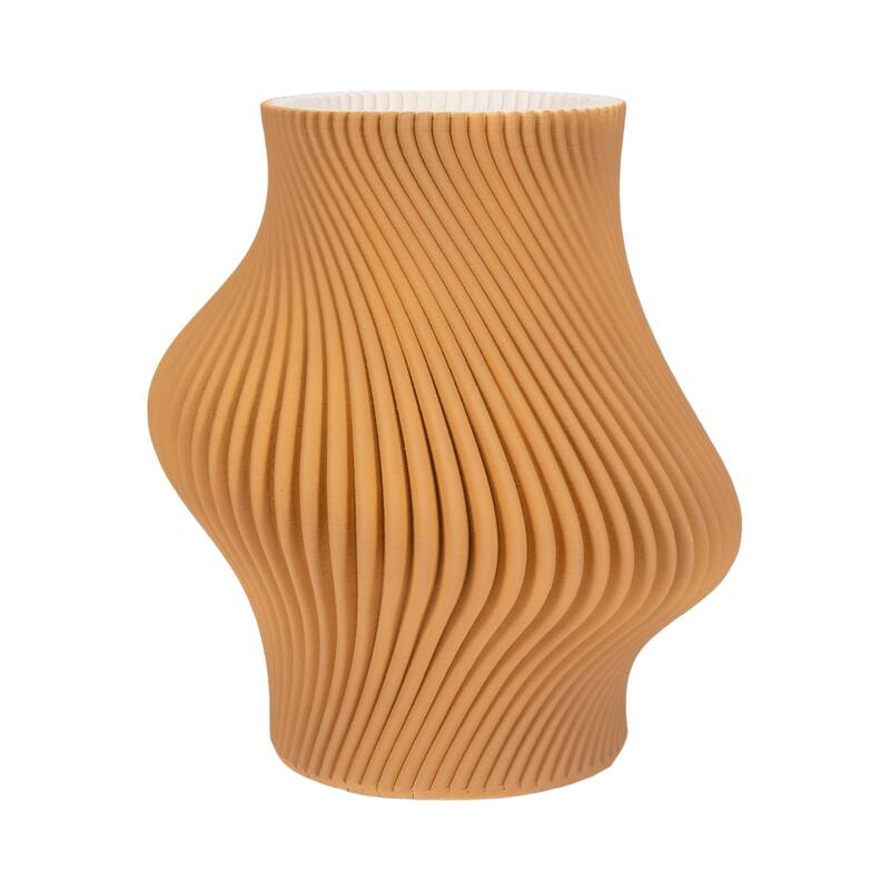 Sagebrook Home Seymour 3D Printed Vase, Apple Cinnamon, Novelty