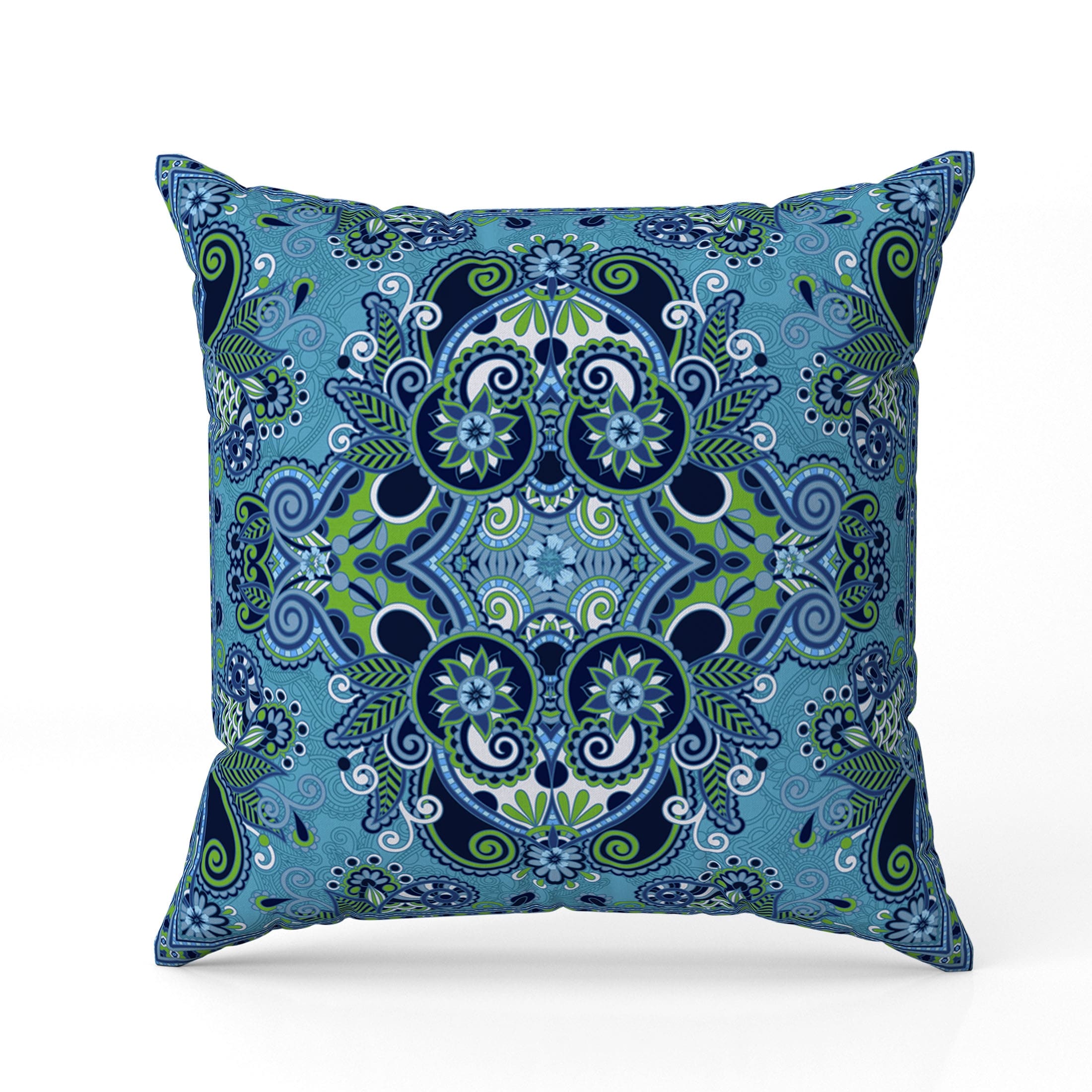 Floral Paisley Throw Pillow26x26 Faux Suede