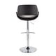 preview thumbnail 126 of 144, Silver Orchid Svellingen Adjustable Bar Stool with Rounded T Footrest - Set of 2