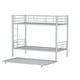preview thumbnail 15 of 31, Bunk Bed Twin Over Twin Size with Ladder and high Guardrail, Able to Split, Metal Bunk Bed, Storage Space, Noise Free,