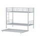 preview thumbnail 15 of 31, Bunk Bed Twin Over Twin Size with Ladder and high Guardrail, Able to Split, Metal Bunk Bed