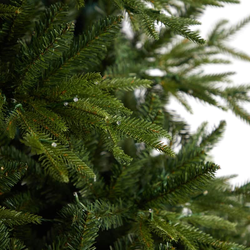 9ft. Fir Look Artificial Christmas Tree with 900 Multi LED Lights & 4600 Branches - Majestic Holiday X-Mas Centerpiece