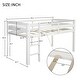 preview thumbnail 12 of 16, Merax Twin Wood Low Loft Bed with Ladder for Kids