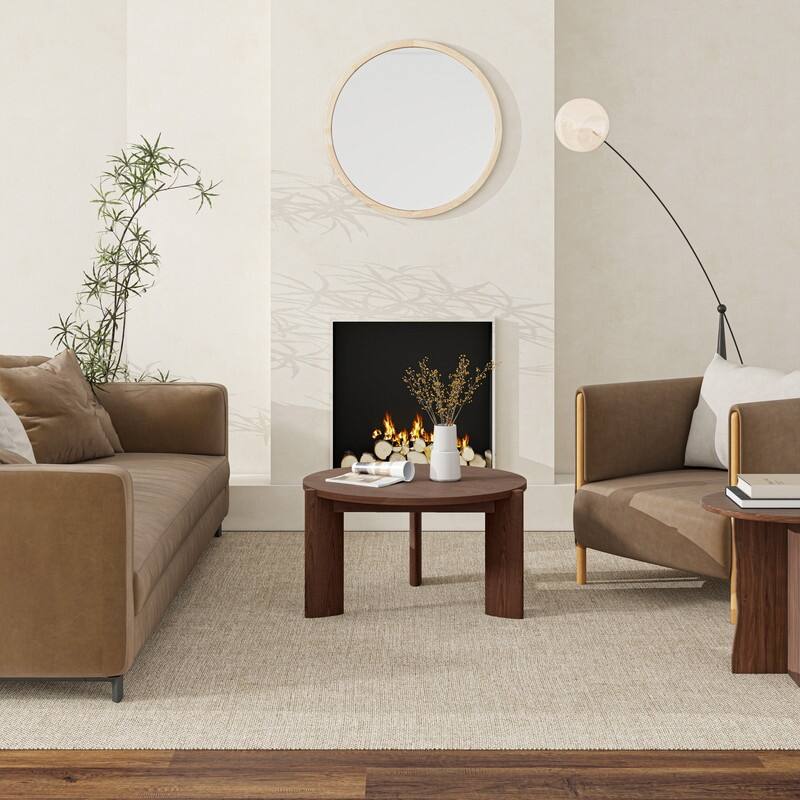 Wood Round Coffee Table