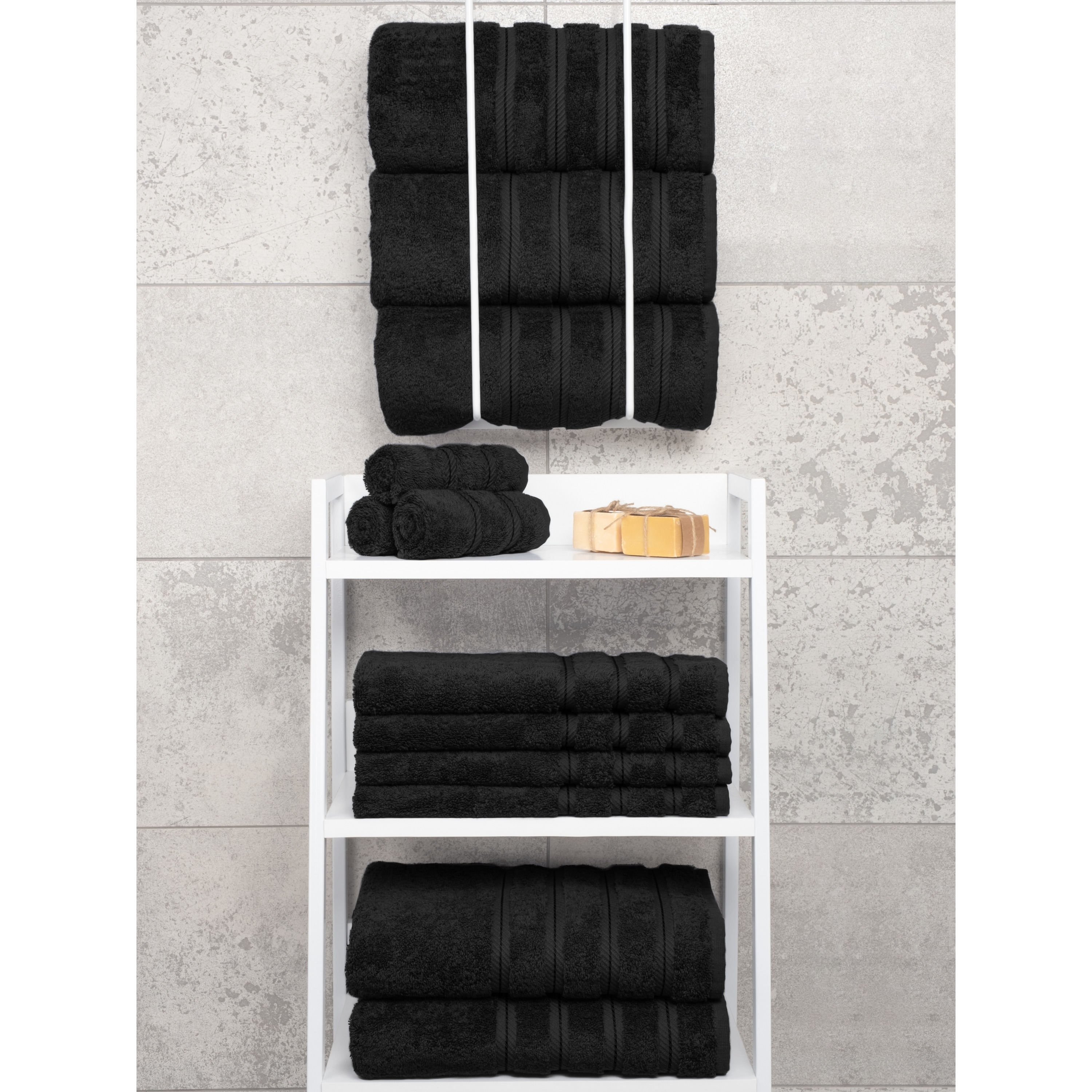  American Soft Linen 4 Piece Bath Towel Set, 100