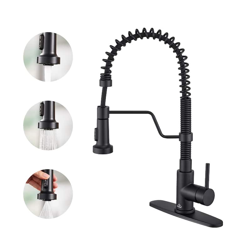 Single Handle Pull-Down Sprayer Kitchen Faucet