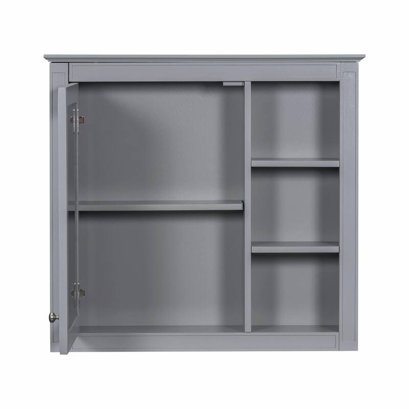 30'' x 28'' Modern Wall Mounted Bathroom Storage Cabinet with Mirror