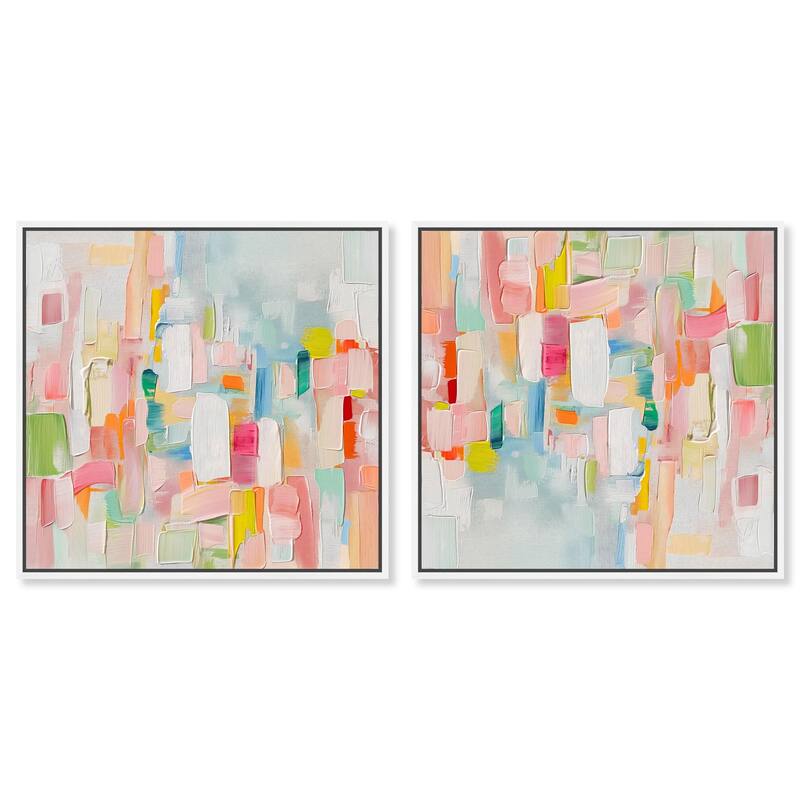 Moonlit Gold II Canvas by Art Remedy - 20" x 20" - Silver