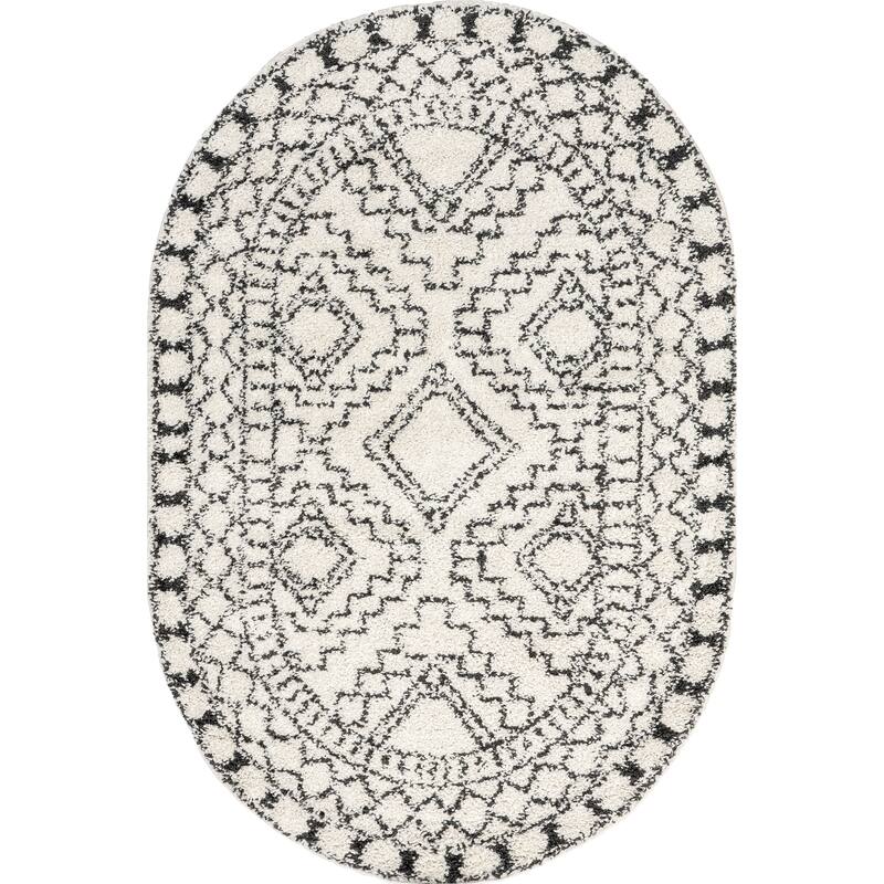 Nuloom Vasiliki Moroccan Shag Tasseled Area Rug