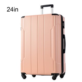 Single ABS Hardshell Expansion Lightweight Luggage, Carry on Spinner ...