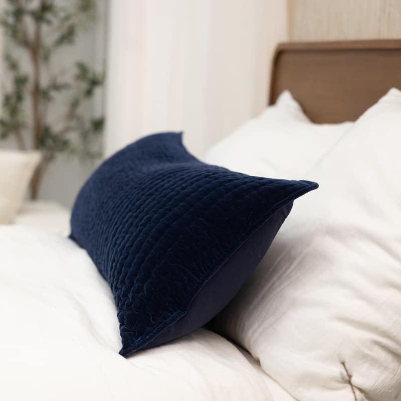 Ethan Sham, Indigo, X Long Bolster - Indigo