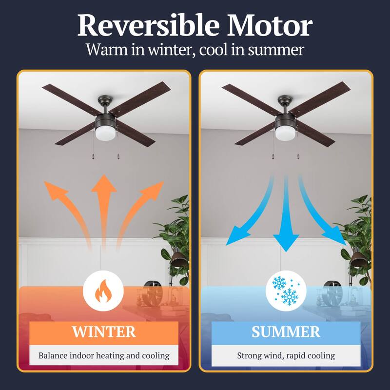 52" Prominence Home Chism Indoor Ceiling Fan, Espresso Bronze - 52