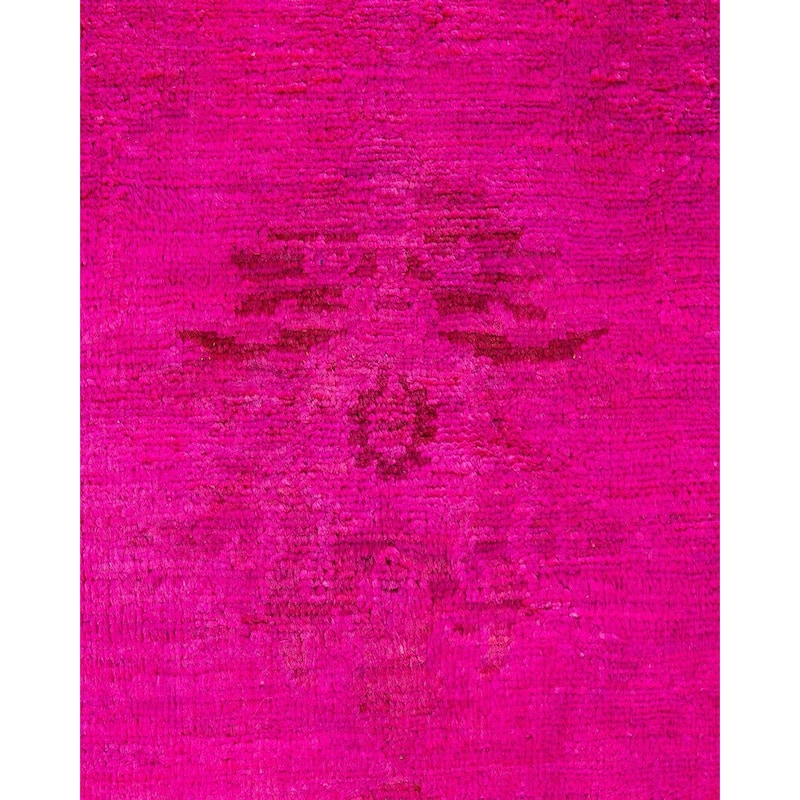 Vibrance, One-of-a-Kind Hand-Knotted Area Rug - Pink, 6' 1" x 8' 10" - 6' 1" x 8' 10"