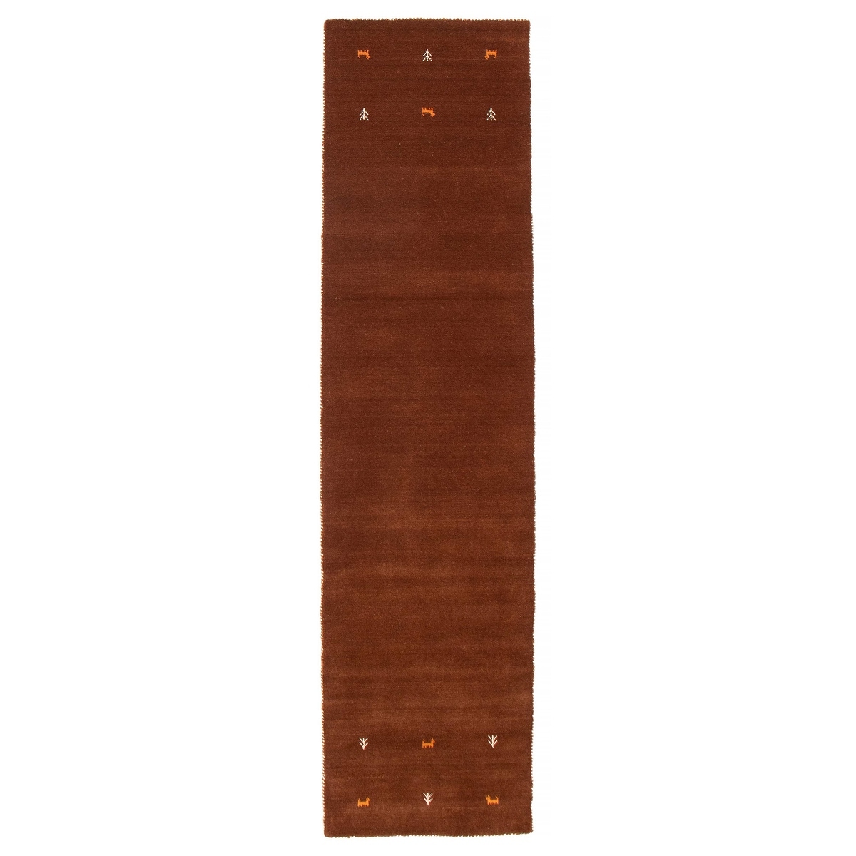 Kashkuli Gabbeh Brown Rug 2'7" x 11'3" - 2'7 x 11'3