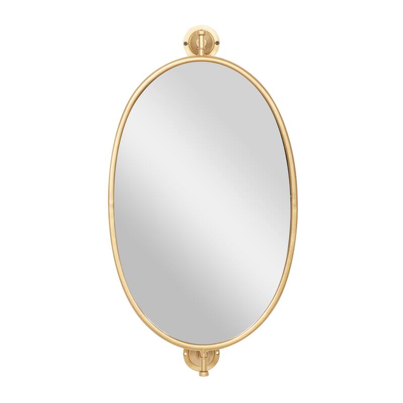 Black Wood Industrial Wall Mirror 29 x 15 x 7 - 15 x 7 x 29