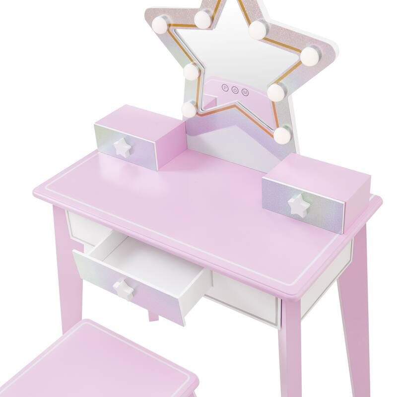 Fantasy Fields Little Princess Star Vanity with LED Mirror