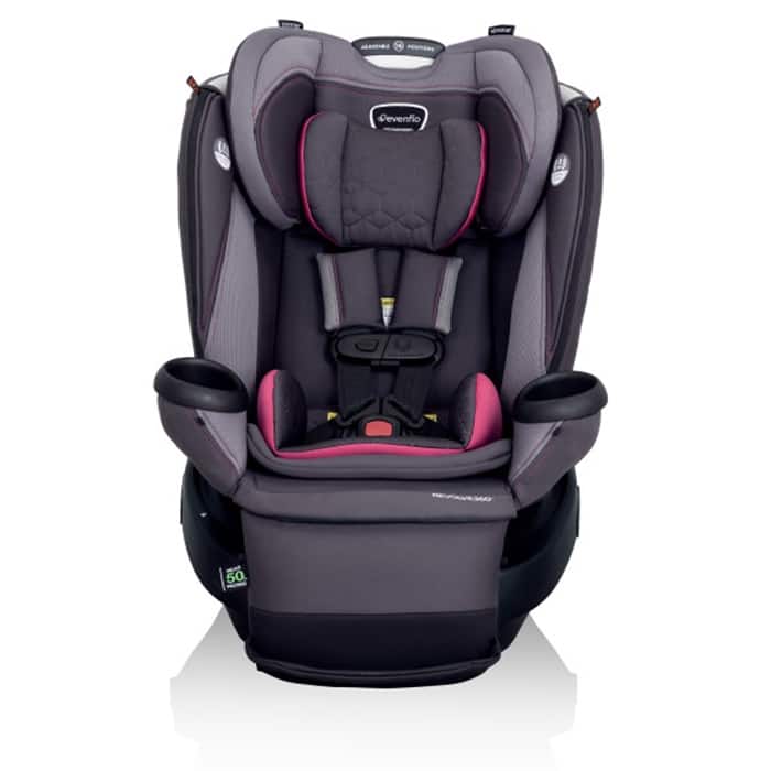 Revolve360 Extend All-in-One Rotational Car Seat with Quick Clean Cover - Rowe Pink