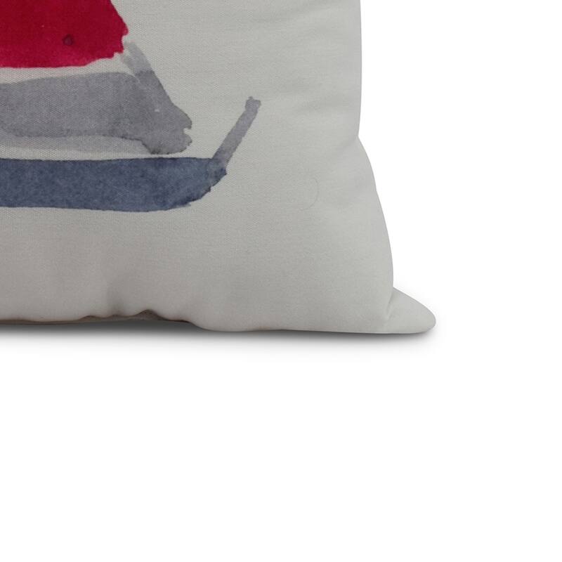 16 x 16 Inch Sail Away Geometric Print Outdoor Pillow