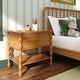 preview thumbnail 29 of 33, Max and Lily Jenny Lind Nightstand with 1 Drawer and Bottom Shelf Pecan