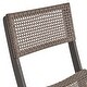 preview thumbnail 13 of 22, Hillside Outdoor Acacia Wicker Bistro Set by Christopher Knight Home - N/A