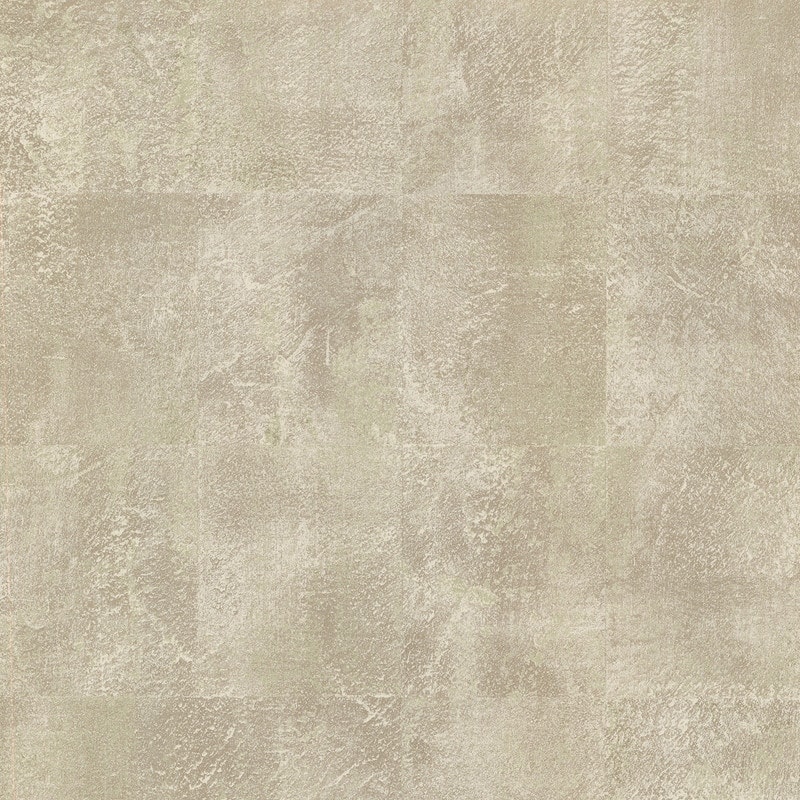 Brewster Azoic Gold Brushstroke Squares Wallpaper - 20.5in x 396in x 0.025in