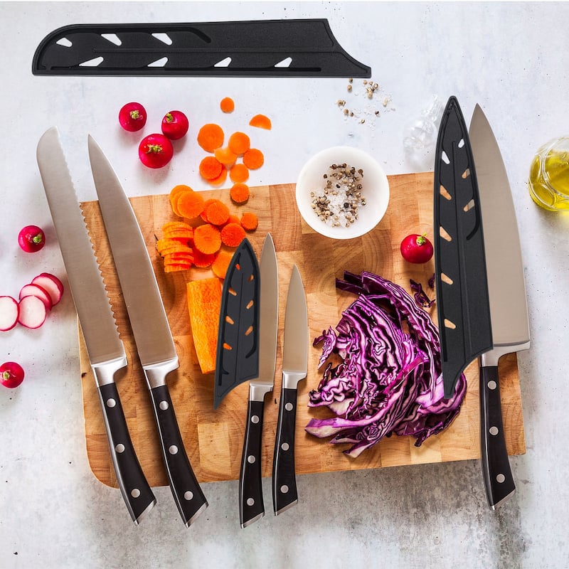 Plastic Kitchen Knife Sheath Cover Sleeves for 3.5" Paring Knife - Black