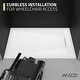 preview thumbnail 11 of 34, ANZZI Borderless Series 59 in. Barrier-Free Curbless Shower Base with Reversible Drain, Slip-Resistant & ADA Compliant