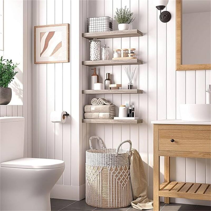 Floating Shelves - 7.9"D x 23.6"W x 1.5"H