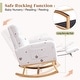 preview thumbnail 18 of 126, HOMYKA Rocking Chair for Nursery with Footrest