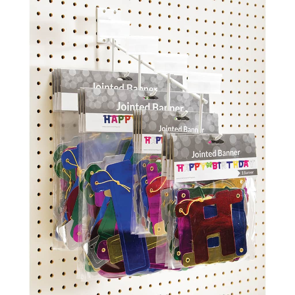 Slanted Retail Waterfall Display Hook - 14" - White