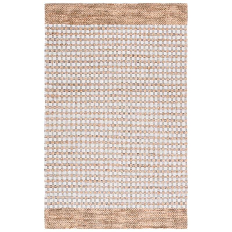 Martha Stewart by SAFAVIEH Handmade Enne Jute Rug - Natural/Ivory - 6' Square